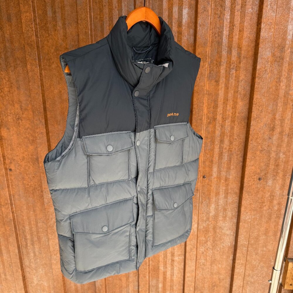 prAna - Timber Trail Vest - Weathered Blue Color Block - Size M